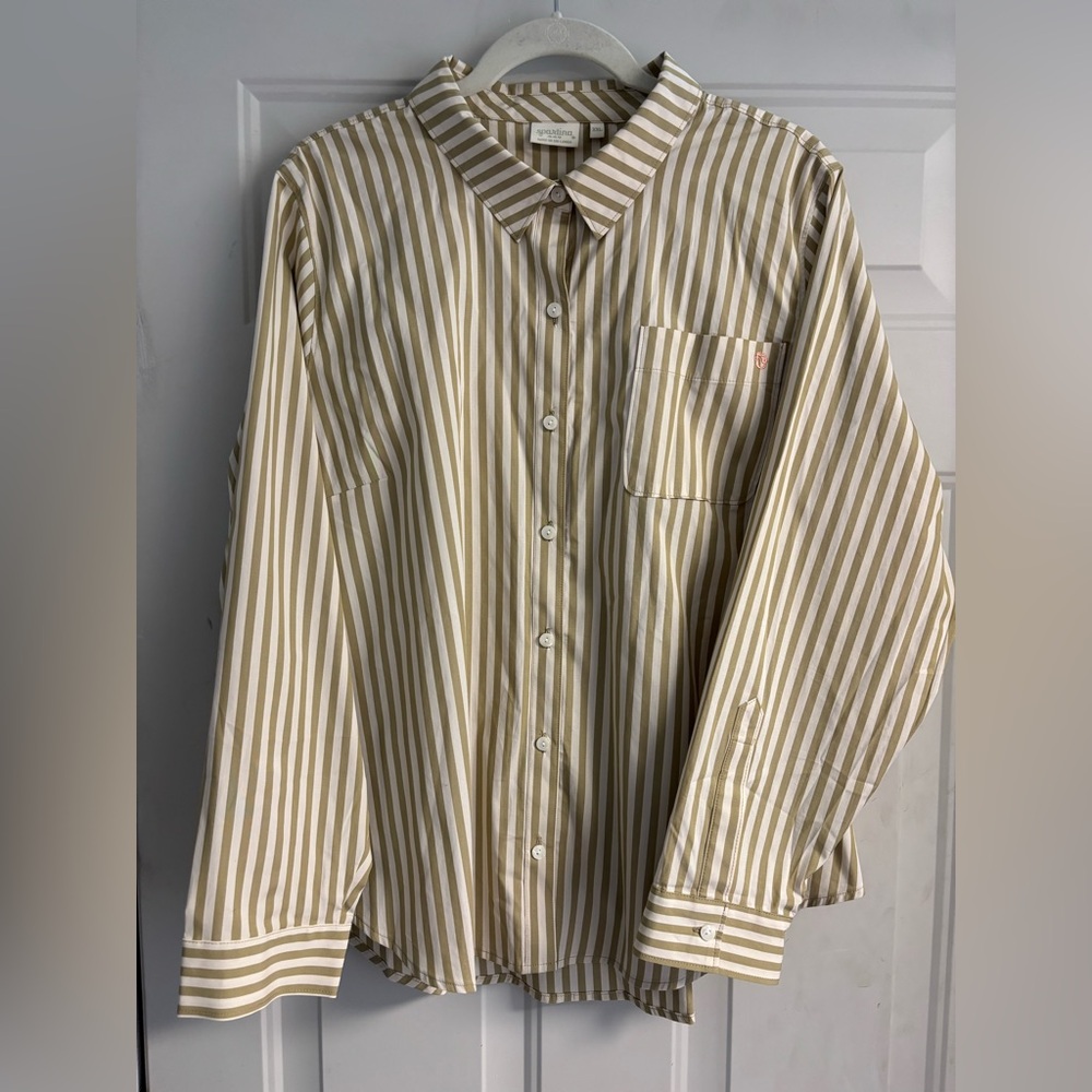 Spartina 449 Women's Button Down Shirt - Classic White